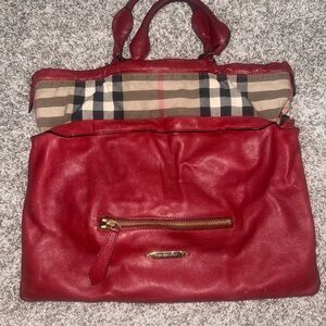 Red Leather Women's Bag